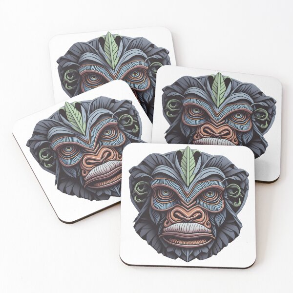 Item preview, DPrompt Design, T-Shirt, Funny Shirt, Dad Gifts, Mom Gift, Their Gifts , Graphic Tee, Cute TRIBAL APE MASK designed and sold by DPrompt.