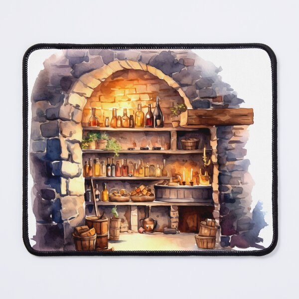 Item preview, Farmhouse Wine Cellar Clipart, Wine Storage, Rustic Cellar, Vintage Wines, Wine Collection, Farmhouse Winery, Wine Tasting designed and sold by CoolorPaint.