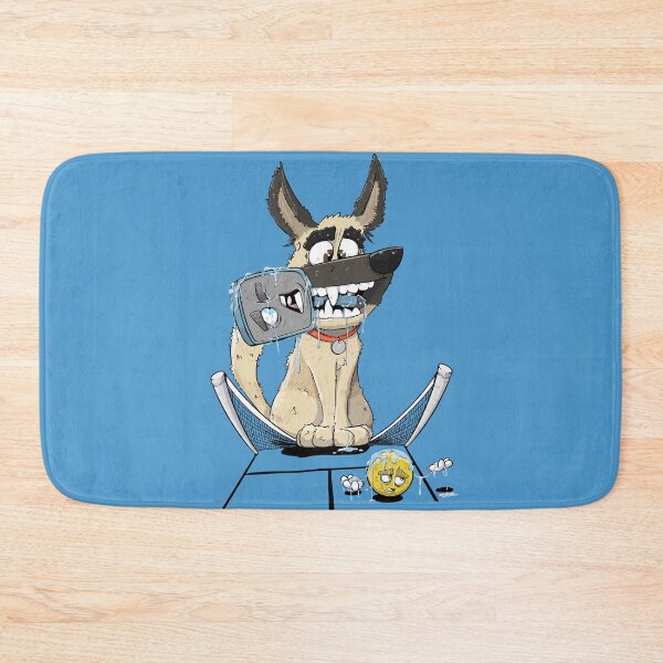 Item preview, Playtime Chaos: Drooling Dog Destroys Pickleball Paddle and Net designed and sold by MattyMitchell.