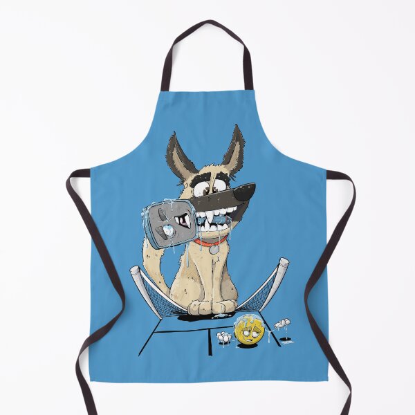 Item preview, Playtime Chaos: Drooling Dog Destroys Pickleball Paddle and Net designed and sold by MattyMitchell.