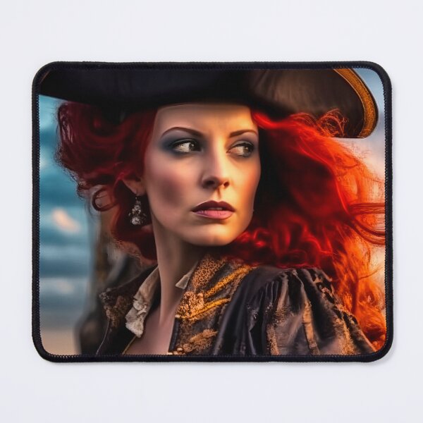 Item preview, Pirate Lady with red hair 3 designed and sold by Red Witch Art.