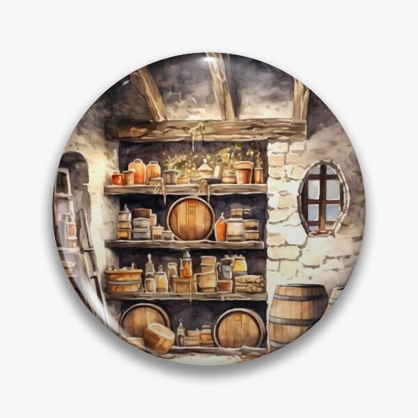 Item preview, Farmhouse Wine Cellar Clipart, Wine Storage, Rustic Cellar, Vintage Wines, Wine Collection, Farmhouse Winery, Wine Tasting designed and sold by CoolorPaint.