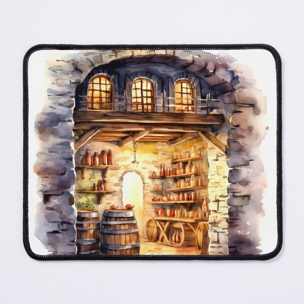 Item preview, Farmhouse Wine Cellar Clipart, Wine Storage, Rustic Cellar, Vintage Wines, Wine Collection, Farmhouse Winery, Wine Tasting designed and sold by CoolorPaint.