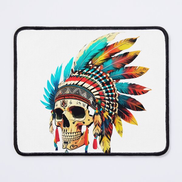Item preview, DPrompt Design, T-Shirt, Funny Shirt, Dad Gifts, Mom Gift, Their Gifts , Graphic Tee, Cute Native American skull designed and sold by DPrompt.