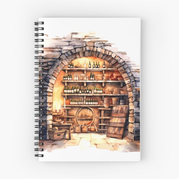 Item preview, Farmhouse Wine Cellar Clipart, Wine Storage, Rustic Cellar, Vintage Wines, Wine Collection, Farmhouse Winery, Wine Tasting designed and sold by CoolorPaint.