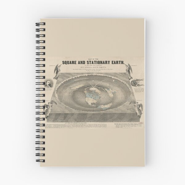 Item preview, Map of the Square and Stationary Earth designed and sold by isopsephism.