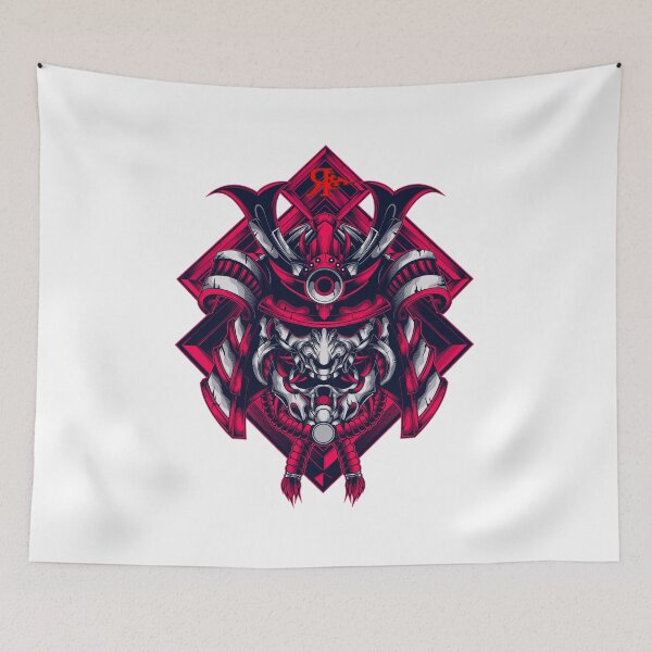 Aperçu de l'œuvre ROGUE SAMURAI HEAD TATOUAGE ART créée et vendue par Rogueclothes.