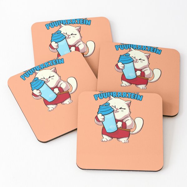 Item preview, Protein cat Funny Gym cat Protein Gym Gimme my Puuurrrtein designed and sold by SusanaDesigns.