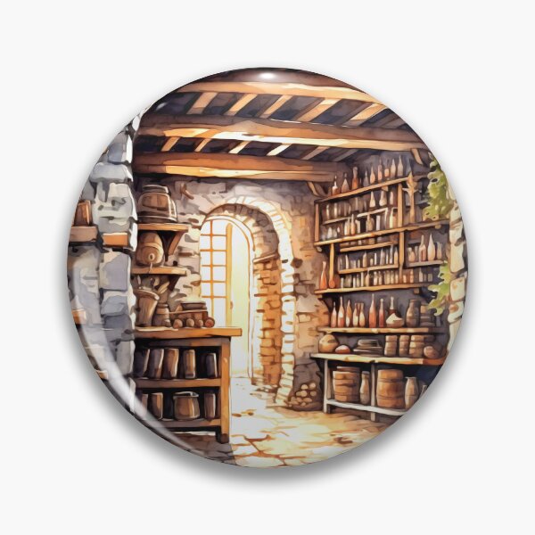 Item preview, Farmhouse Wine Cellar Clipart, Wine Storage, Rustic Cellar, Vintage Wines, Wine Collection, Farmhouse Winery, Wine Tasting designed and sold by CoolorPaint.