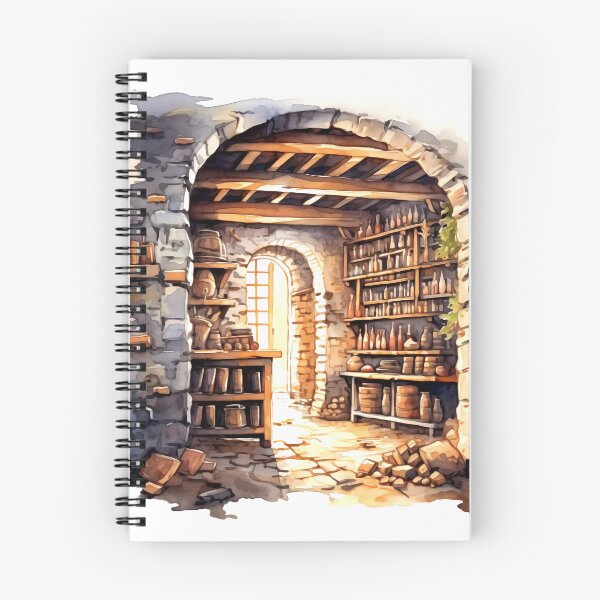 Item preview, Farmhouse Wine Cellar Clipart, Wine Storage, Rustic Cellar, Vintage Wines, Wine Collection, Farmhouse Winery, Wine Tasting designed and sold by CoolorPaint.