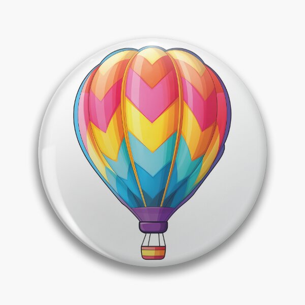Item preview, Lovable Kawaii Hot Air Balloon | Joyful and Vibrant designed and sold by PopPopGfx.
