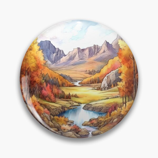 Item preview, Mountain Valley Clipart, Alpine Beauty, Majestic Peaks, Scenic Vista, Valley Serenity, Mountain Escape, Panoramic Views designed and sold by CoolorPaint.