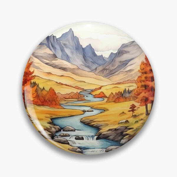 Item preview, Mountain Valley Clipart, Alpine Beauty, Majestic Peaks, Scenic Vista, Valley Serenity, Mountain Escape, Panoramic Views designed and sold by CoolorPaint.