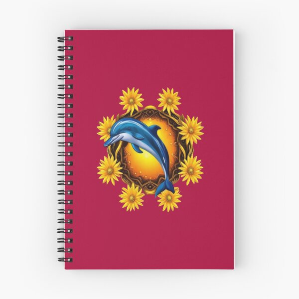 Item preview, Cartoon Of A Porpoise or Dolphin With Florida Wildflowers designed and sold by taiche.