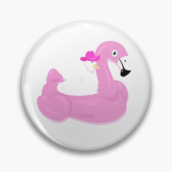 Item preview, Duck riding flamingo pool floaty designed and sold by Brandimichelle.