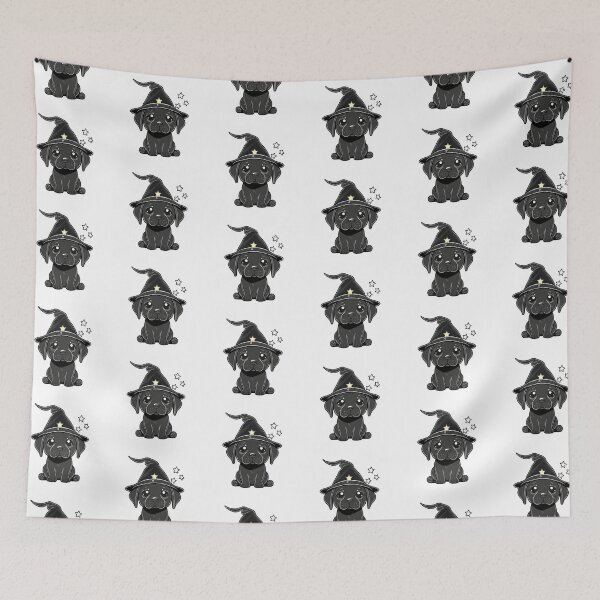 Item preview, Cute Puppy in a Wizard Hat | Whimsical Pet Art Pattern designed and sold by AdventurerPack.
