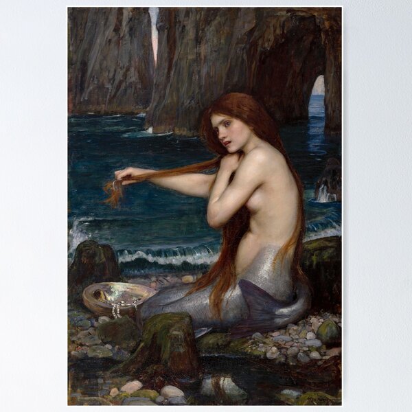 Item preview, The Mermaid - John William Waterhouse designed and sold by forgottenbeauty.