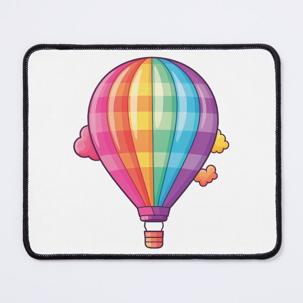 Item preview, Whimsical Kawaii Hot Air Balloon | Fantasy Adventure designed and sold by PopPopGfx.