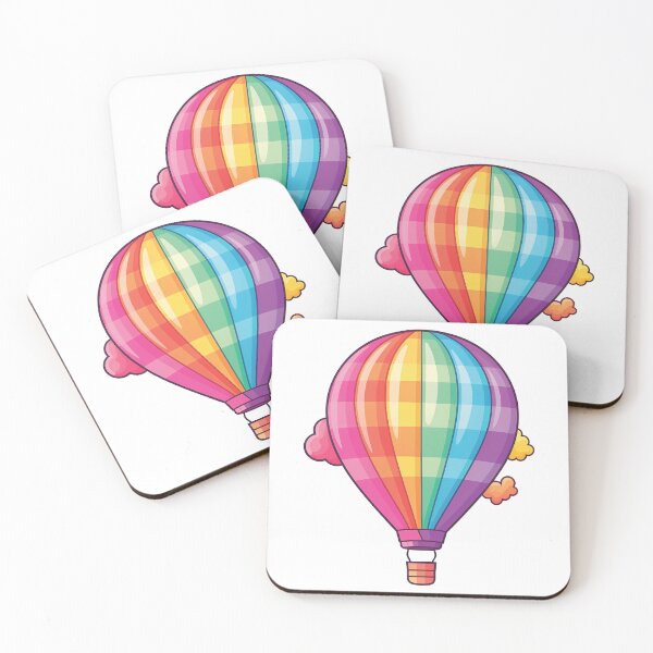 Item preview, Whimsical Kawaii Hot Air Balloon | Fantasy Adventure designed and sold by PopPopGfx.