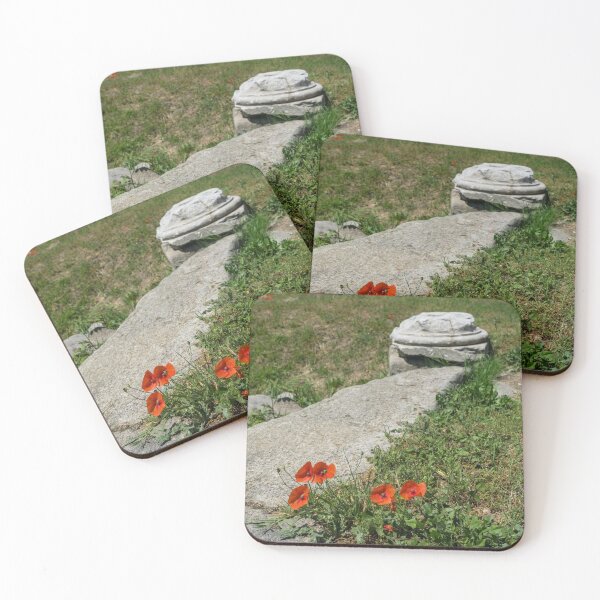 Item preview, Unexpected Garden - Silky Poppies Among the Ruins designed and sold by Georgia Mizuleva.