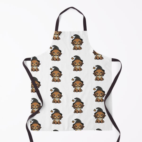 Item preview, Cute Puppy in a Wizard Hat | Whimsical Pet Art Pattern designed and sold by AdventurerPack.