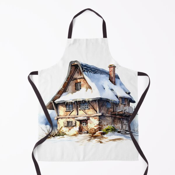 Item preview, Charming Winter Farmhouse Clipart, Snowy Retreat, Winter Coziness, Festive Farmstead, Rural Charm, Frosty Homestead, Quaint Winter Haven designed and sold by CoolorPainting.