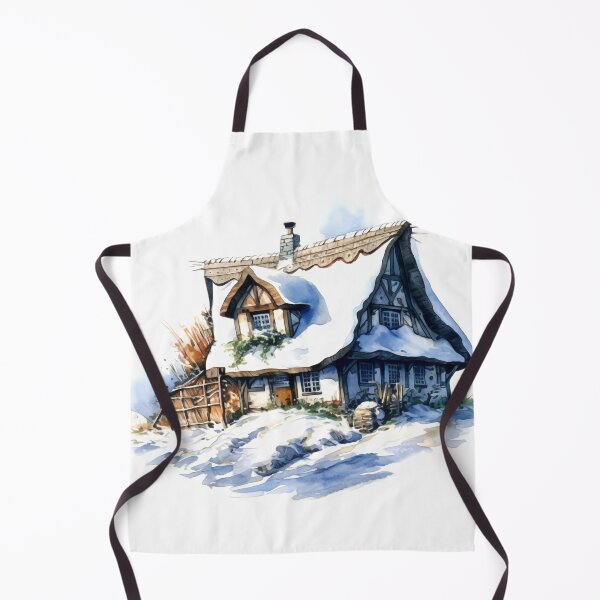 Item preview, Charming Winter Farmhouse Clipart, Snowy Retreat, Winter Coziness, Festive Farmstead, Rural Charm, Frosty Homestead, Quaint Winter Haven designed and sold by CoolorPainting.