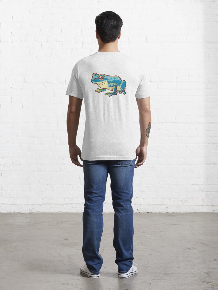 Alternate view of blue frog Essential T-Shirt