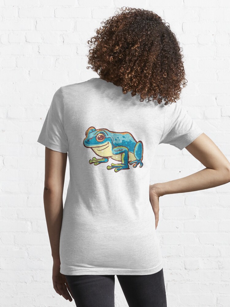 Alternate view of blue frog Essential T-Shirt