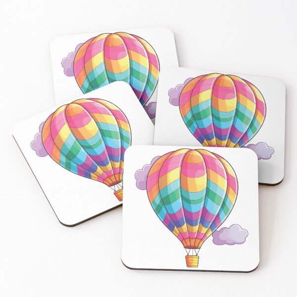 Item preview, Cute Kawaii Hot Air Balloon | Happy and Imaginative designed and sold by PopPopGfx.