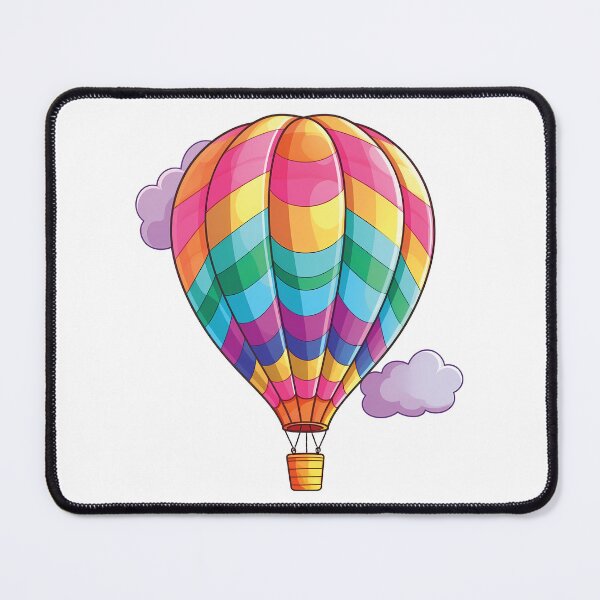 Item preview, Cute Kawaii Hot Air Balloon | Happy and Imaginative designed and sold by PopPopGfx.
