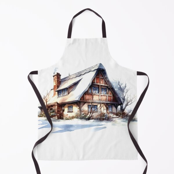 Item preview, Charming Winter Farmhouse Clipart, Snowy Retreat, Winter Coziness, Festive Farmstead, Rural Charm, Frosty Homestead, Quaint Winter Haven designed and sold by CoolorPainting.
