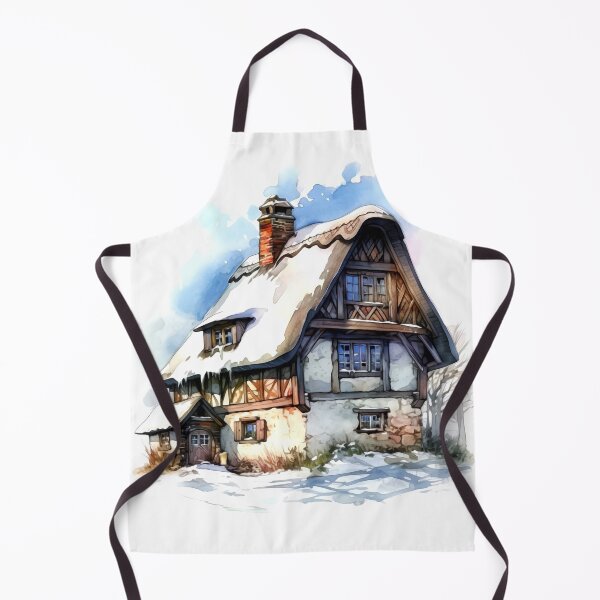 Item preview, Charming Winter Farmhouse Clipart, Snowy Retreat, Winter Coziness, Festive Farmstead, Rural Charm, Frosty Homestead, Quaint Winter Haven designed and sold by CoolorPainting.
