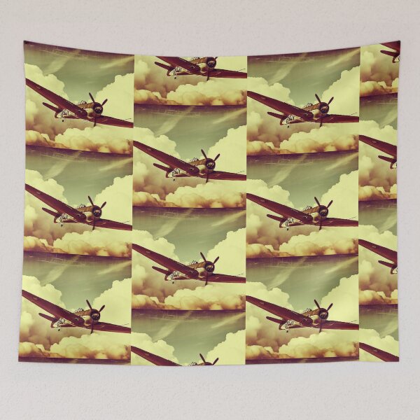 Item preview, Retro airplane designed and sold by Witty-Kids.