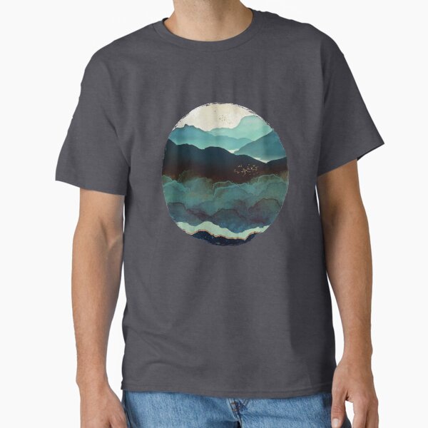 Aperçu de l'œuvre Les montagnes indigo créée et vendue par spacefrogdesign.
