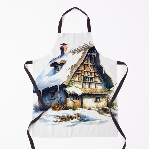 Item preview, Charming Winter Farmhouse Clipart, Snowy Retreat, Winter Coziness, Festive Farmstead, Rural Charm, Frosty Homestead, Quaint Winter Haven designed and sold by CoolorPainting.