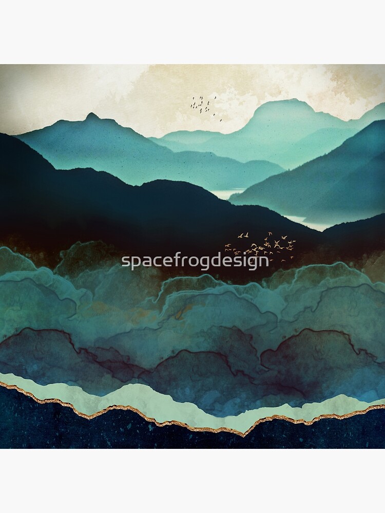 Indigo Berge von spacefrogdesign