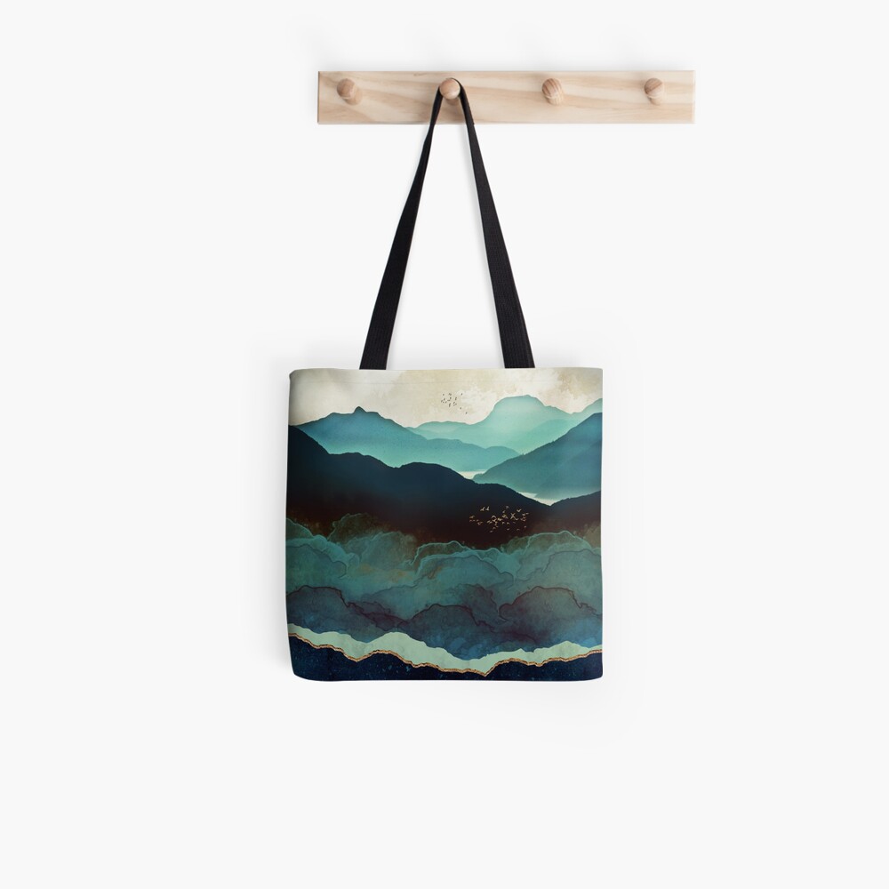 Indigo Mountains Tote Bag
