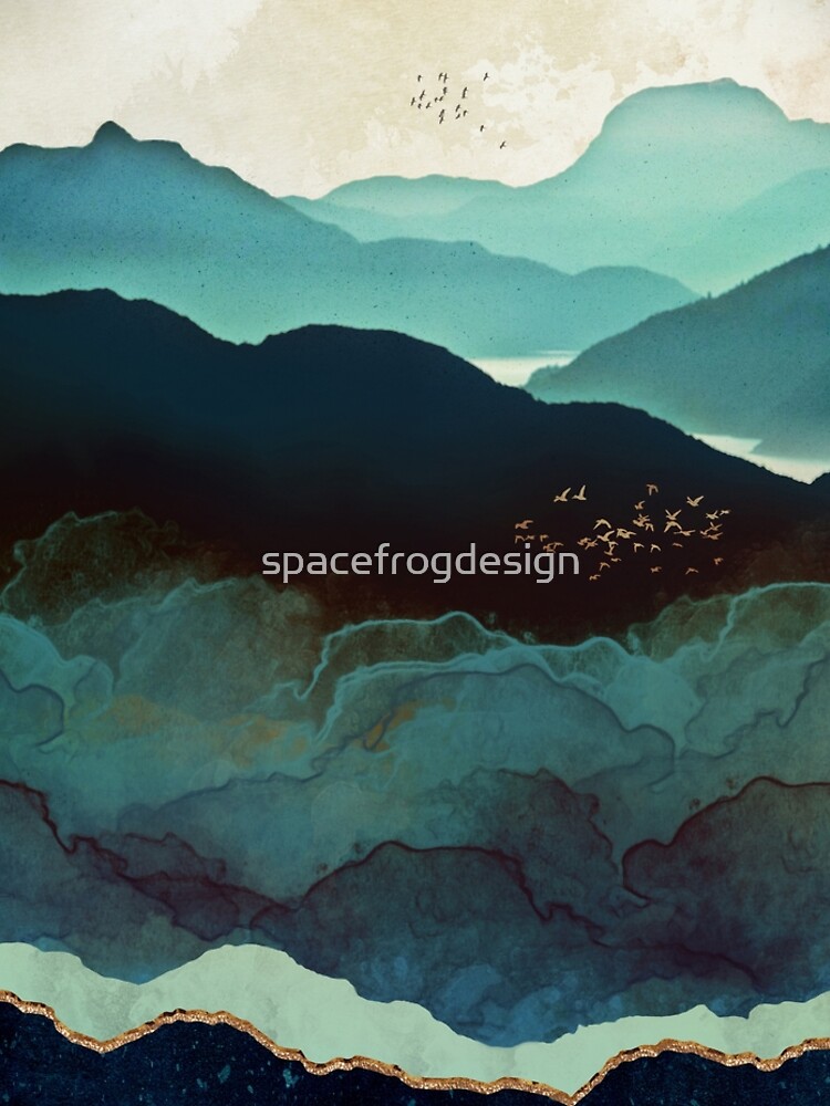 Indigo Mountains by spacefrogdesign