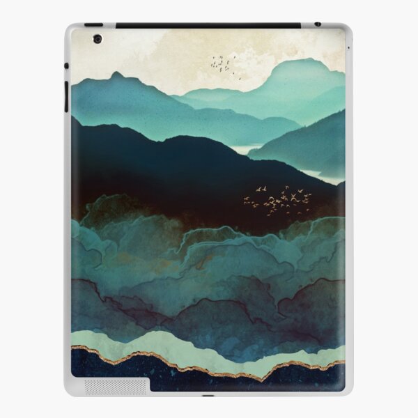 Montagnes indigo Skin adhésive iPad