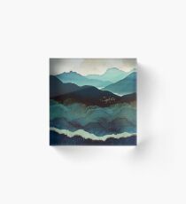 Bloque acrílico Montañas Índigo