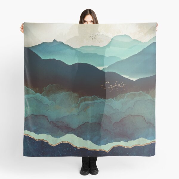 Indigo Mountains Scarf