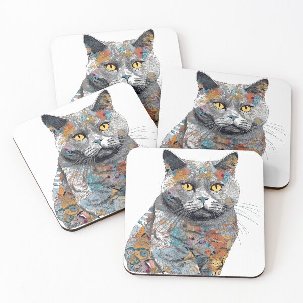 Item preview, Shorthair-inspired Mixed Media Art and Designs for Cats and Dogs by Royal designed and sold by DooodleGod.