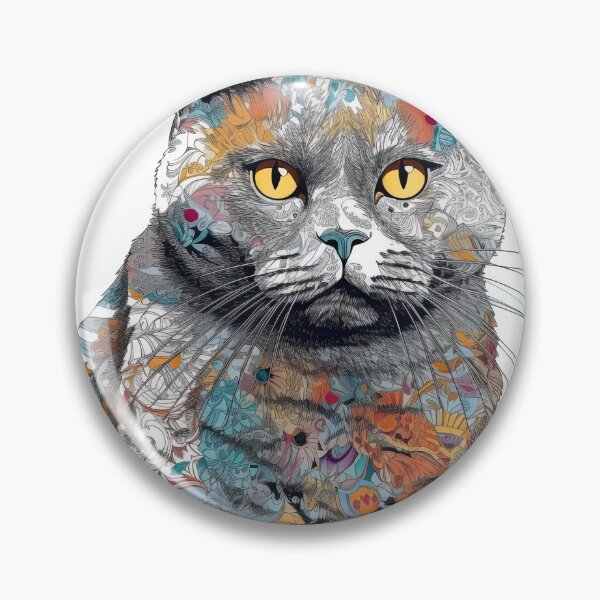 Artikelvorschau, Shorthair-inspired Mixed Media Art and Designs for Cats and Dogs by Royal entworfen und verkauft von DooodleGod.