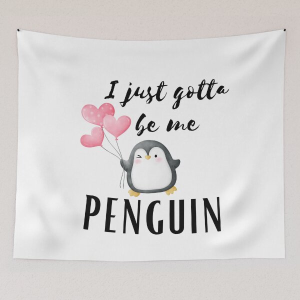 Item preview, I just gotta be me penguin  _ Funny penguin Quote  designed and sold by unique things.