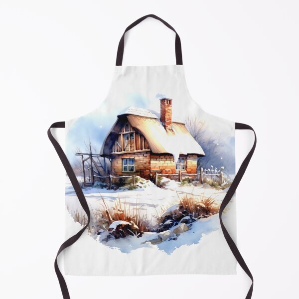 Item preview, Charming Winter Farmhouse Clipart, Snowy Retreat, Winter Coziness, Festive Farmstead, Rural Charm, Frosty Homestead, Quaint Winter Haven designed and sold by CoolorPainting.