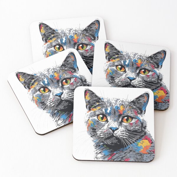 Item preview, Catwear: Pop-Art Inspired British Shorthair Design for Cat designed and sold by DooodleGod.
