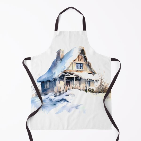 Item preview, Charming Winter Farmhouse Clipart, Snowy Retreat, Winter Coziness, Festive Farmstead, Rural Charm, Frosty Homestead, Quaint Winter Haven designed and sold by CoolorPainting.