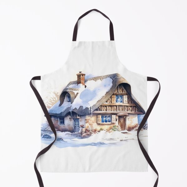 Item preview, Charming Winter Farmhouse Clipart, Snowy Retreat, Winter Coziness, Festive Farmstead, Rural Charm, Frosty Homestead, Quaint Winter Haven designed and sold by CoolorPainting.