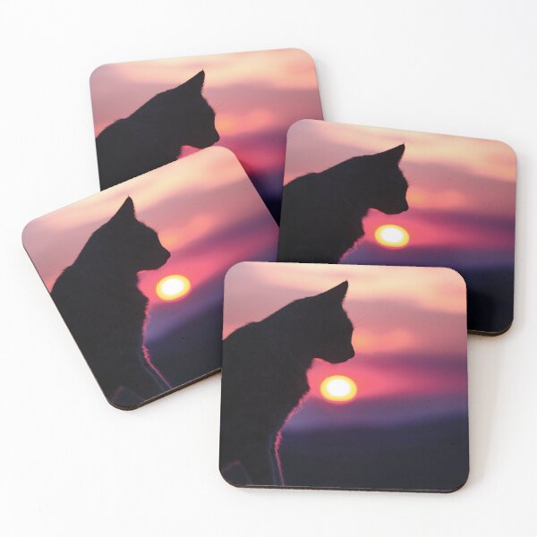 Item preview, sunset cat designed and sold by Leazzz.